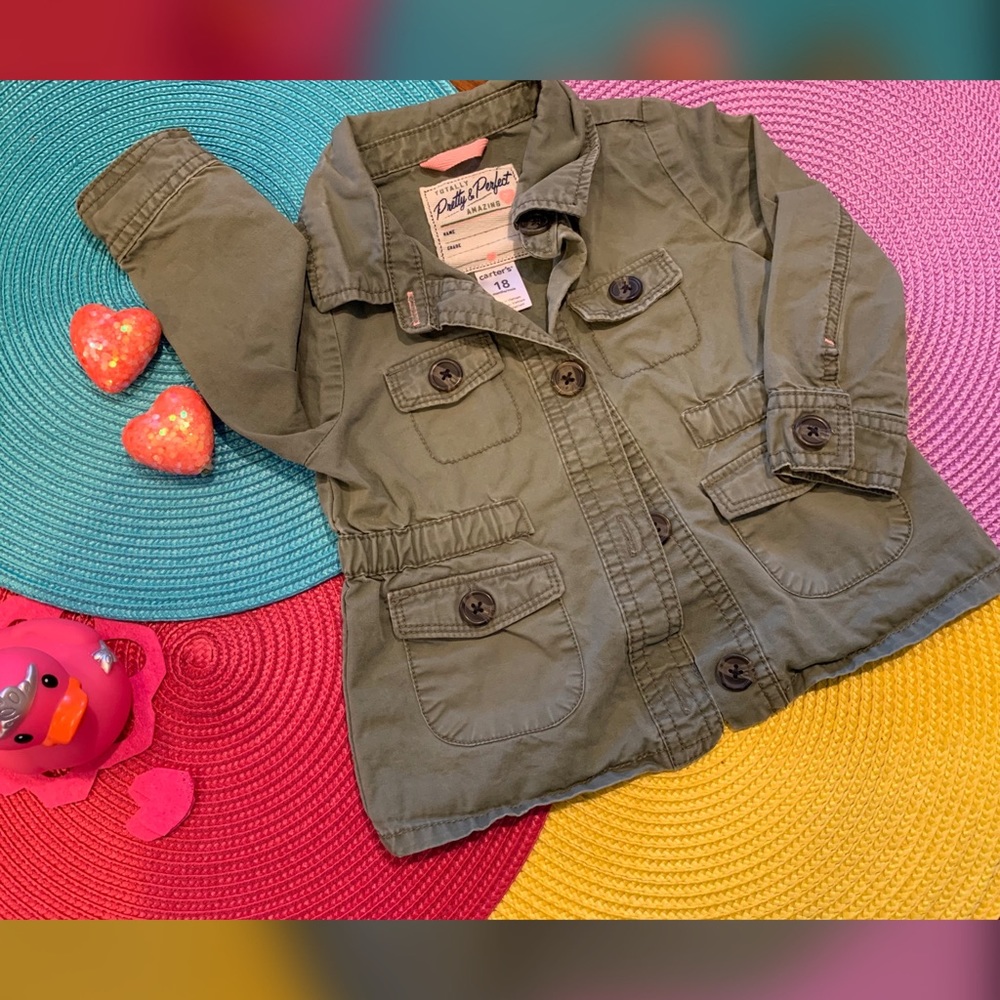Carter’s Jacket In Olive Green - Picture 2 of 5